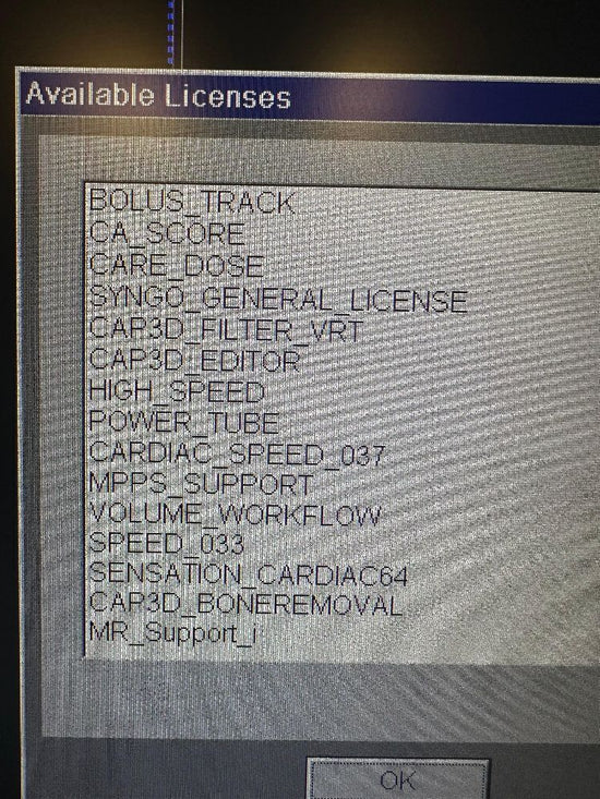 2006 Siemens Sensation 64 CT Scanner with NEW tube (only 520 Scand Seconds)