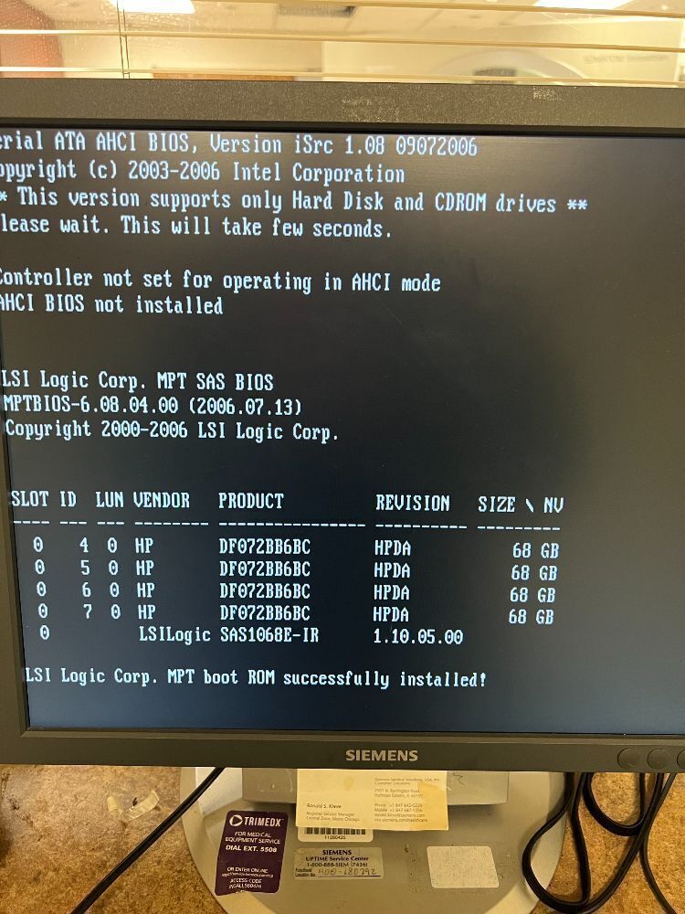 2006 Siemens Sensation 64 CT Scanner with NEW tube (only 520 Scand Seconds)