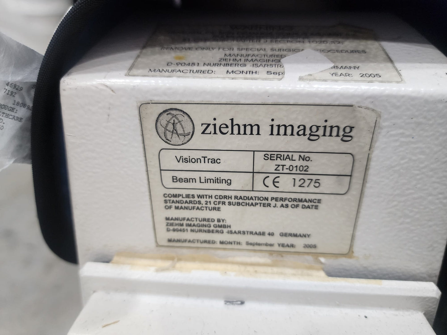 Copy of ZIEHM Vista C-arm with double monitor screen