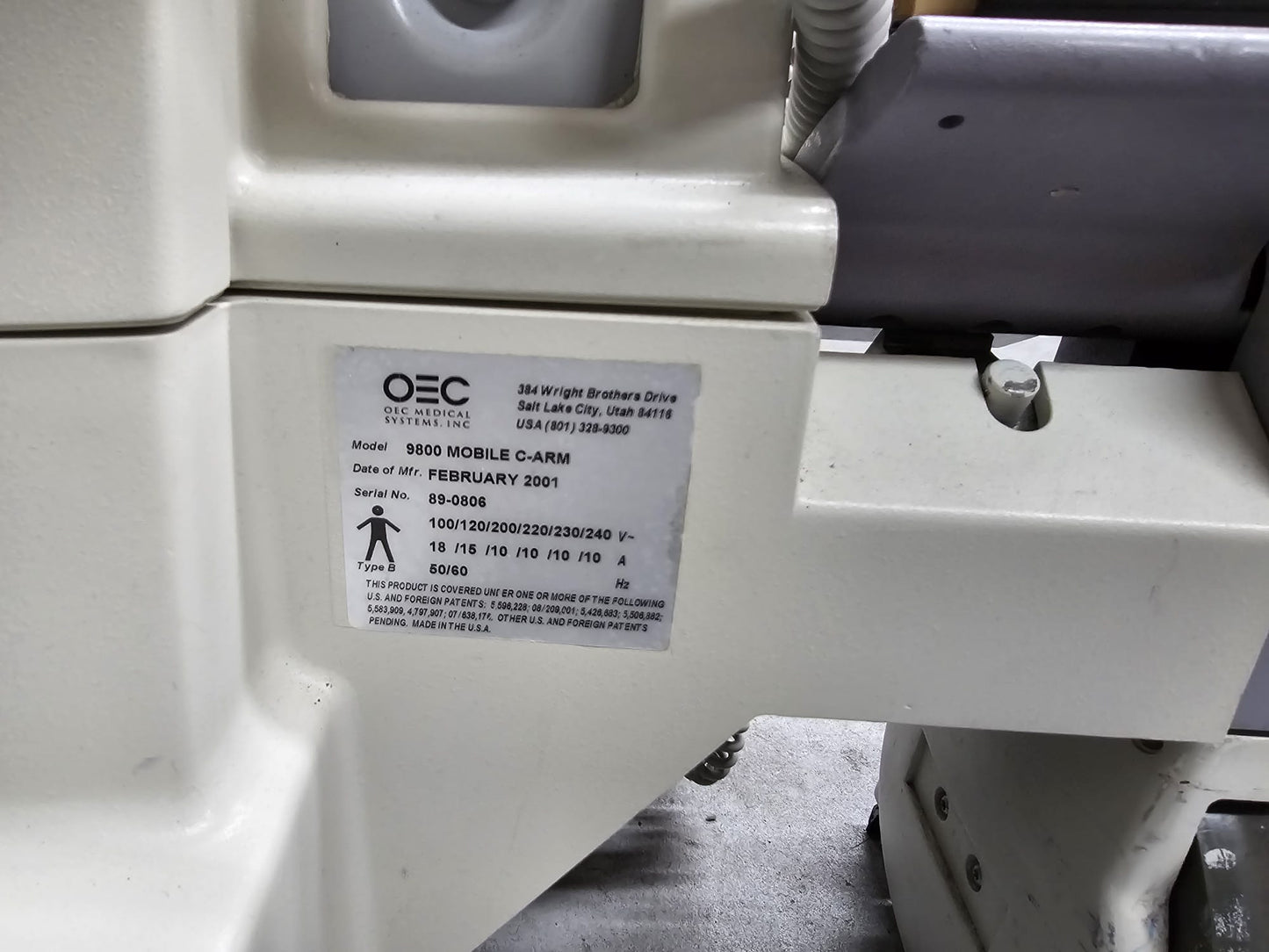 GE OEC 9800 Plus C-ARM  Orthopedics YOM 2001