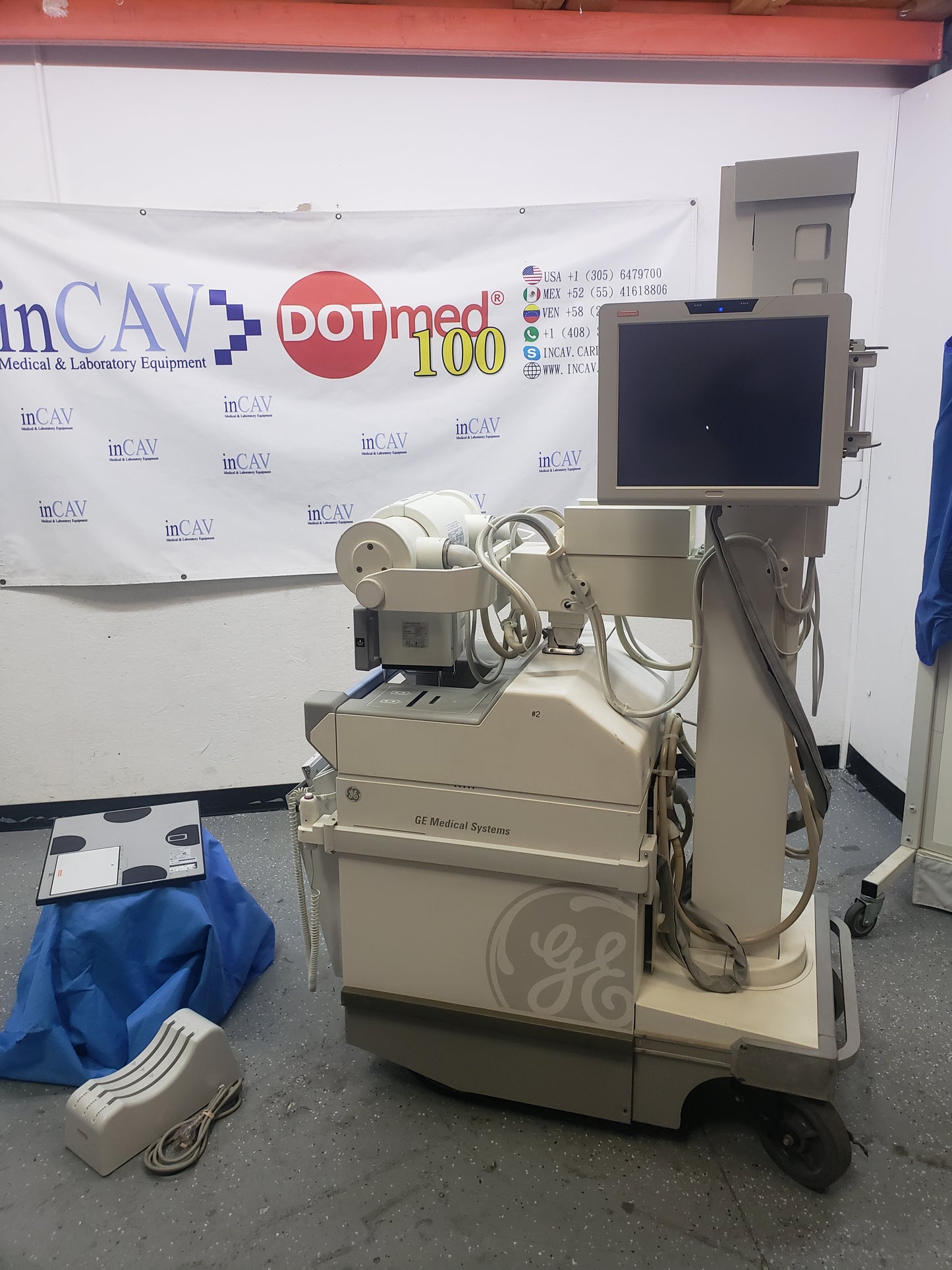 DIGITAL DRX Carestream GE AMX IV-PLUS PORTABLE X-RAY with Wireless Detector