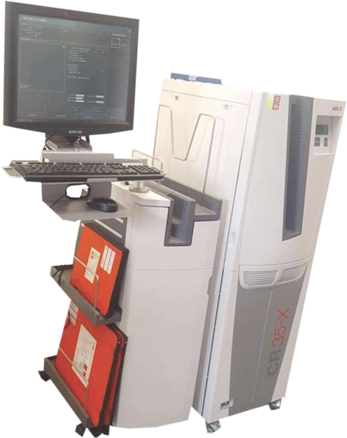 Agfa CR-35X Digitizer with 4 Cassettes and Work Station