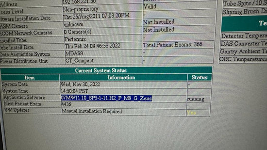 GE LightSpeed 8 Slice CT Scanner Goldseal 2011 with New tube 2021