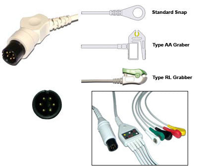 Air Shhields Alt Bci Colin Ecg Cable With Leads