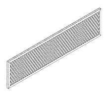 AIR FILTER (REAR PANEL) FOR STERRAD STERILIZERS 100NX