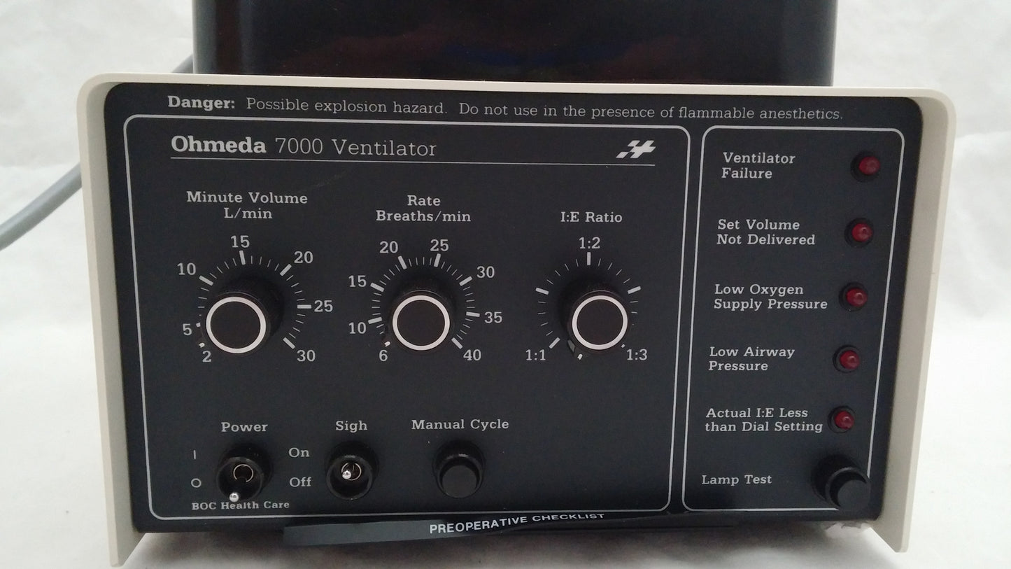 OHMEDA 7000 Ventilator