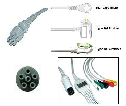 Colin Bp88S Ecg Cable With Leads