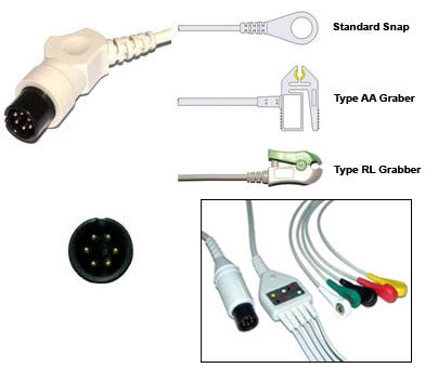 Datascope Ecg Cable With Leads