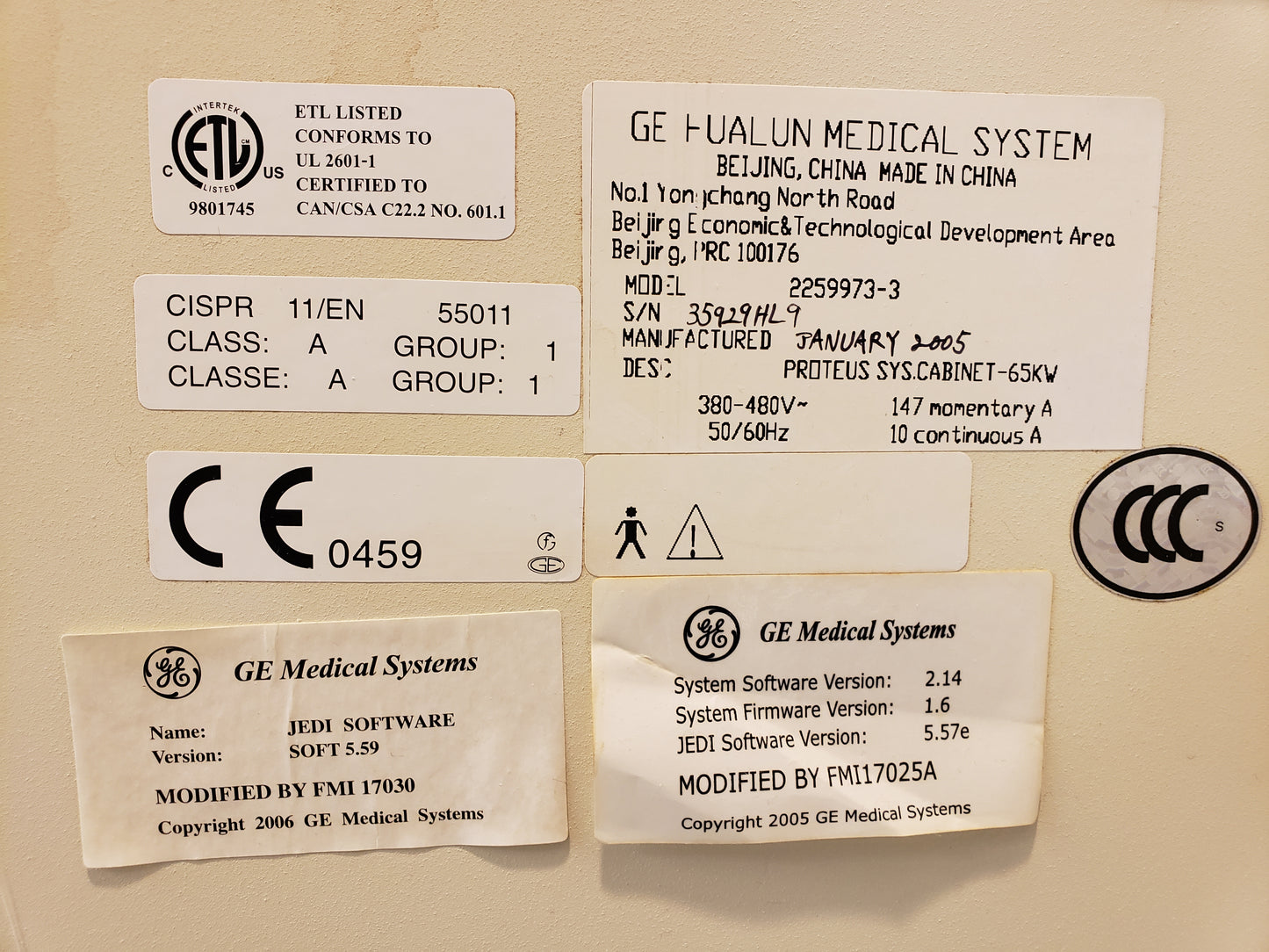 GE PROTEUS RAD ROOM with 2019 TUBE