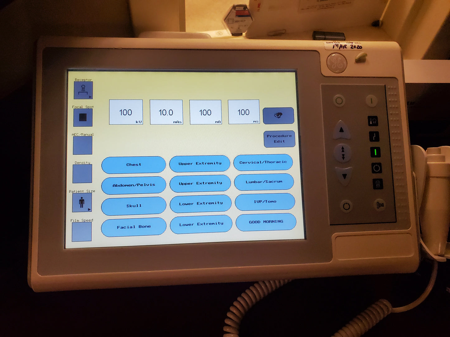 GE PROTEUS RAD ROOM with 2020 TUBE