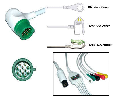 Medtrinic Physio Control Li Ecg Cable With Leads