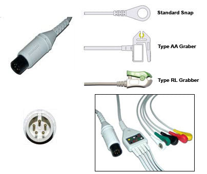 Mennen Horizon Microsolo P Ecg Cable With Leads