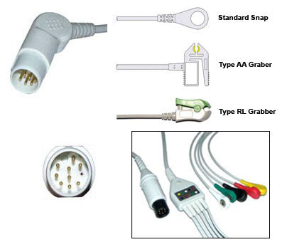 Mennen Horizon Series Ecg Cable With Leads