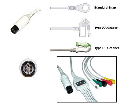 M&B Ecg Cable With Leads