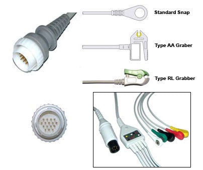 Nec 3M12 Ecg Cable With Leads