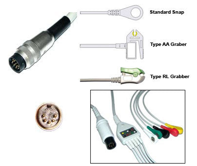 Petas Ecg Cable With Leads