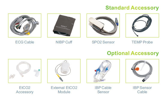 PRO-M12D Bedside Critical Care  Multi-parameter Patient Monitor