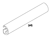 SHELF HANDLE (EXTRUSION) FOR STERRAD STERILIZERS 100NX