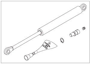 GAS SPRING ASSEMBLY for STERIS SYSTEM 1  - OEM Part #200056