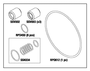 PM PACKAGE (CHECK VALVE) for STERIS SYSTEM 1 OEM Part #P764335-393