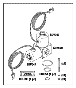 VALVE MANIFOLD ASSEMBLY FOR STERRAD 100NX  AND NX