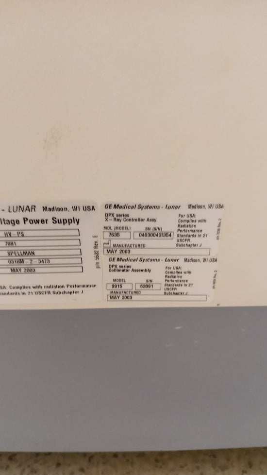 GE Lunar Prodigy 2003 Bone Densitometer