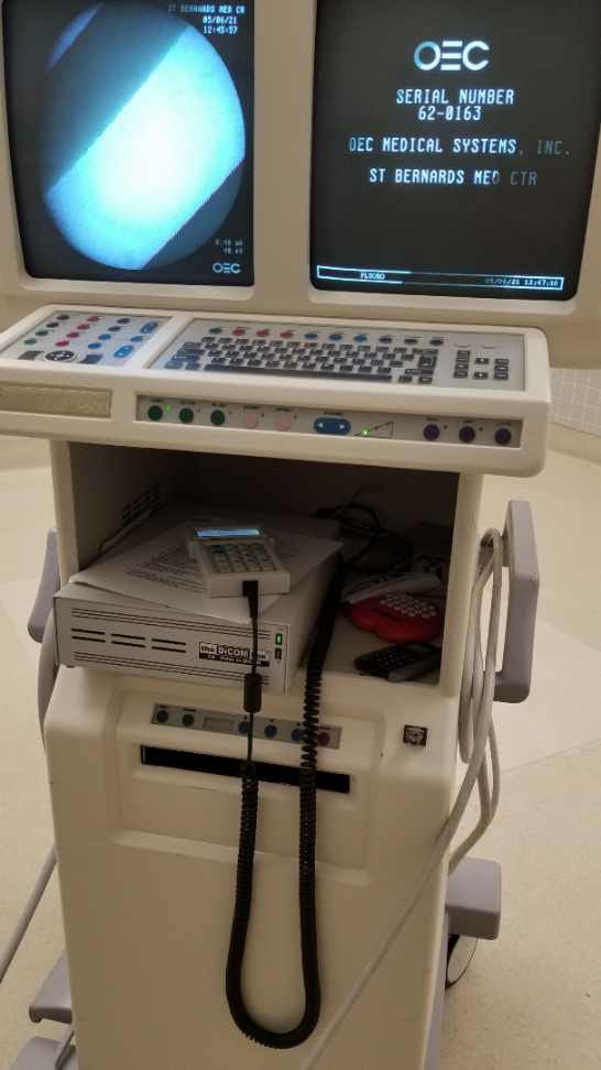 GE OEC 9600 C-ARM  VASCULAR with 12 IIS