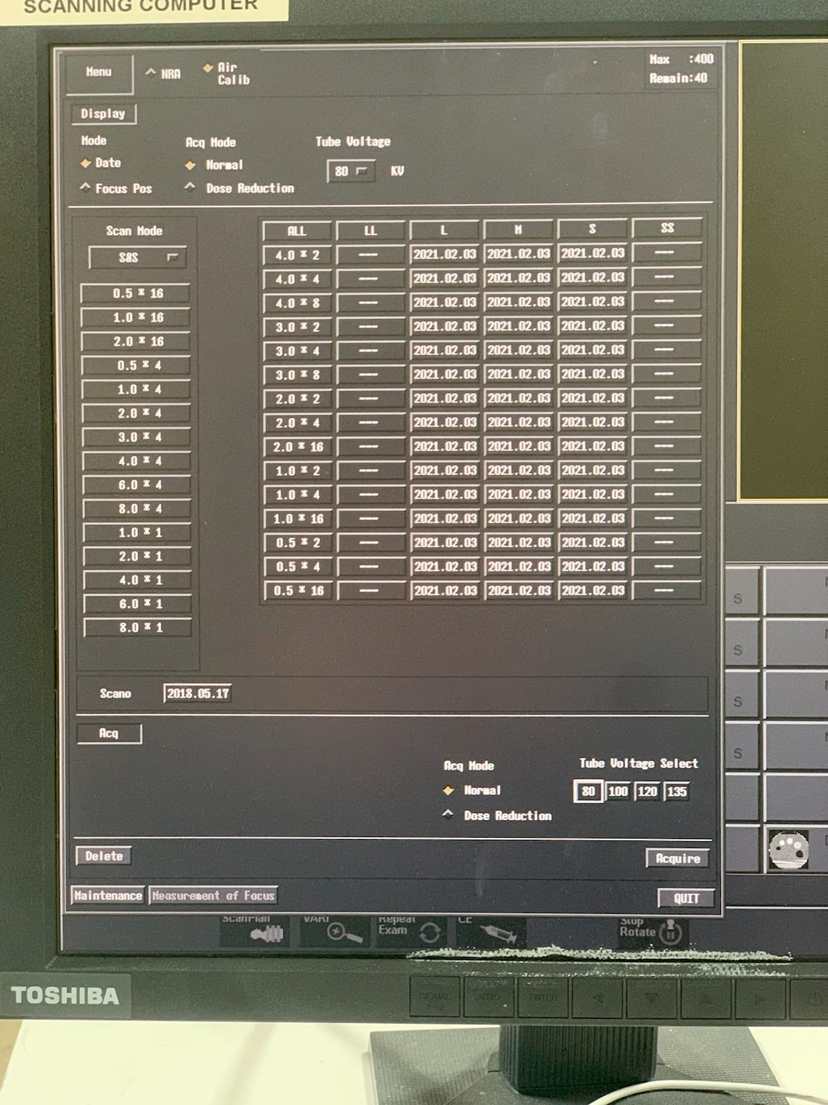 Toshiba Aquilion 16 Slice CT Scanner 2004